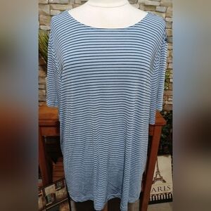 John Paul Richard 26/28 Striped Stretchy Top Shimmer‎